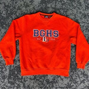 Orange Crewneck Sweater for Men